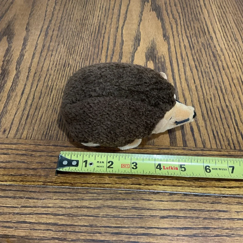 Ty Plush Hedgehog Toy - Brown and Tan